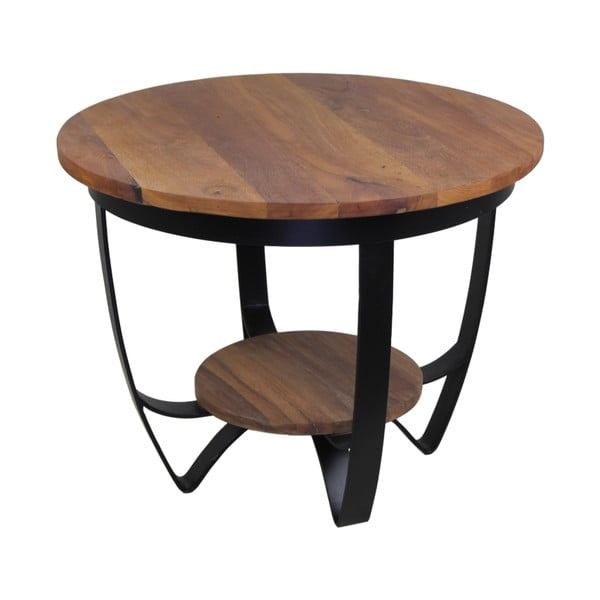 Miza za shranjevanje iz lesa in kovine HSM kolekcija Susan, 55 x 55 cm