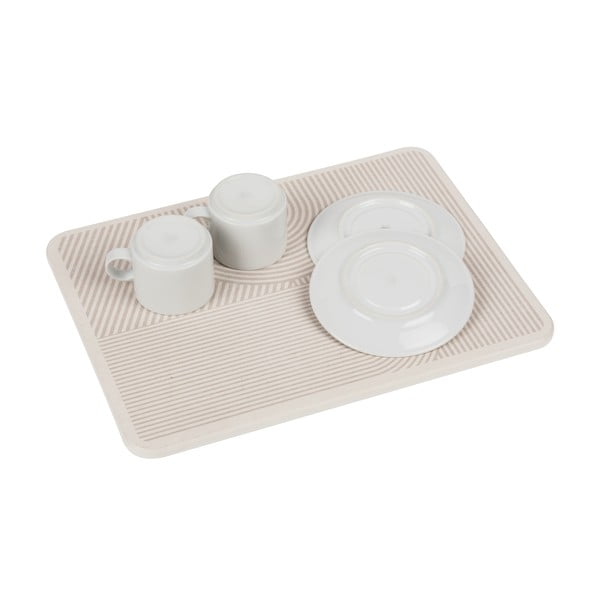 Bež odcejalna podloga iz diatomejske zemlje 40x30 cm Damon – Wenko