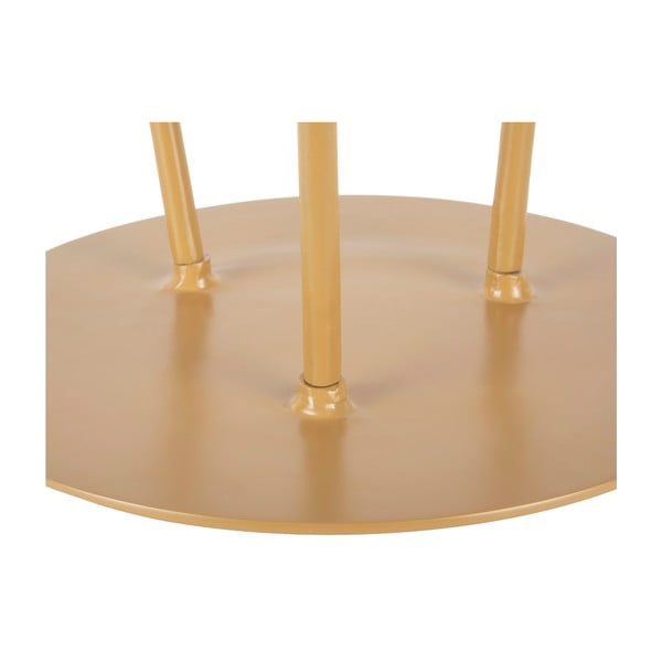 Gorčično rumena kovinska mizica Leitmotiv Supreme, ø 42,5 cm-image-3