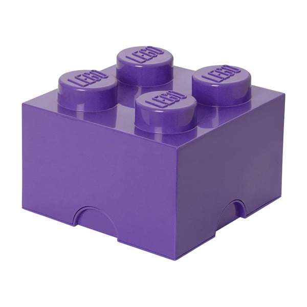 Vijolična škatla za shranjevanje LEGO® v obliki kvadrata