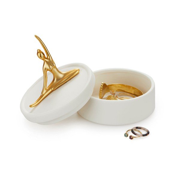 Bela porcelanasta posodica za nakit Balvi Ballerina-image-2