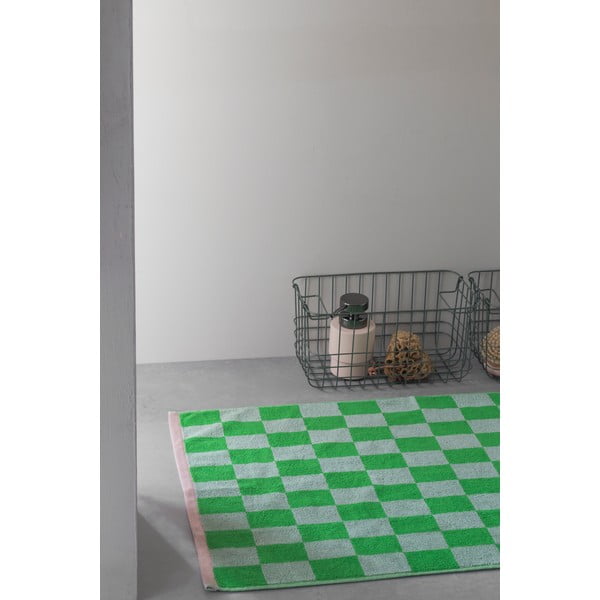 Zelena kopalniška preproga iz organskega bombaža 50x80 cm Retro – Mette Ditmer Denmark-image-1