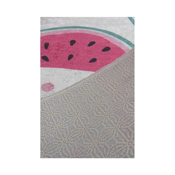 Komplet 2 belo-rožnatih kopalniških preprog Tropica Watermelon-image-1