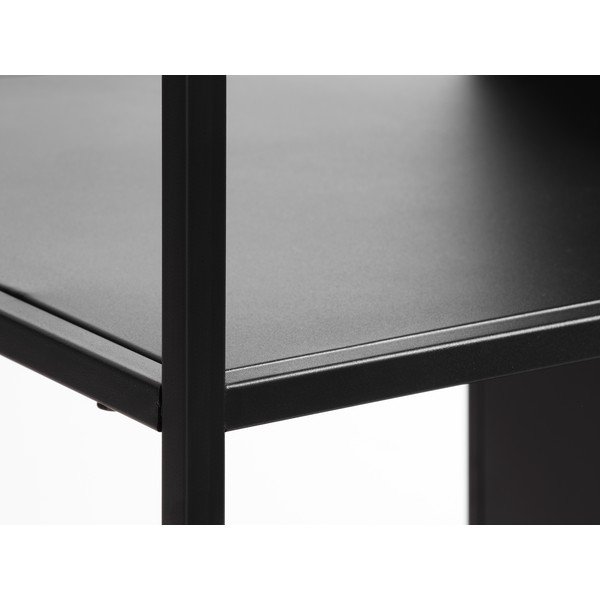 Črn kovinski regal 90x180 cm Malibu – Unique Furniture-image-4