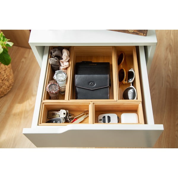 Škatla za shranjevanje iz bambusa Compactor, 22,5 x 15 x 6,35 cm-image-3