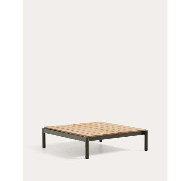 Vrtna klubska mizica iz masivnega tika 89x91 cm Sorells – Kave Home-image-4