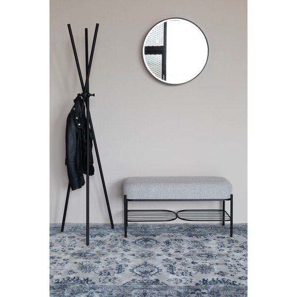 Svetlo siva klop White Label Milou-image-1