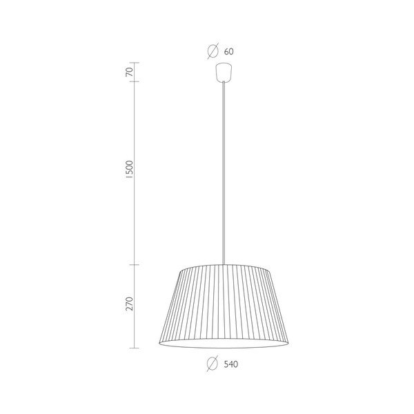 Kremna stropna svetilka Sotto Luce KAMI, Ø 54 cm-image-2