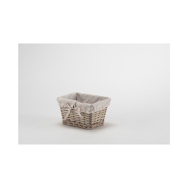 Siva pletena košara Compactor Vintage, širina 23 cm-image-1