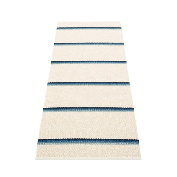 Moder/kremno bel zunanji in notranji tekač 70x180 cm Olle Blue Vanilla – Pappelina