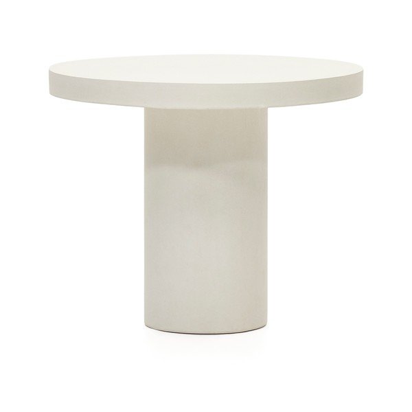 Betonska okrogla vrtna miza ø 90 cm Aiguablava – Kave Home-image-2