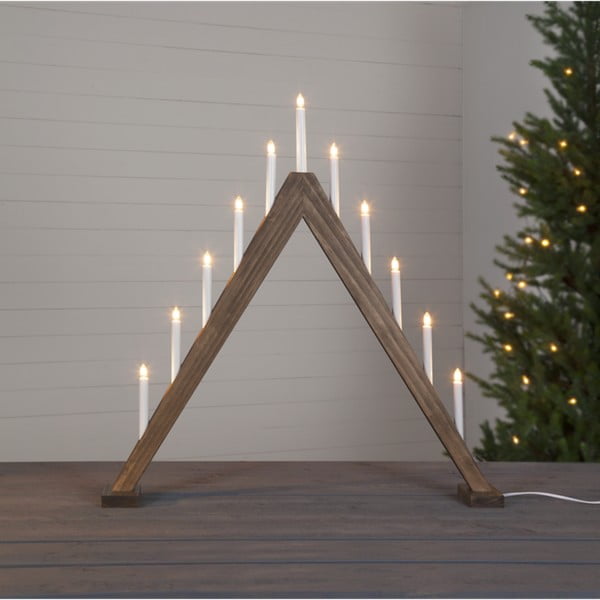 Rjav LED božični svečnik Star Trading Trill