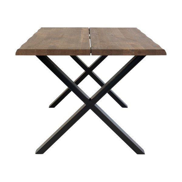 Jedilna miza z masivno hrastovo ploščo House Nordic Toulon Smoked, 140 x 95 cm-image-3