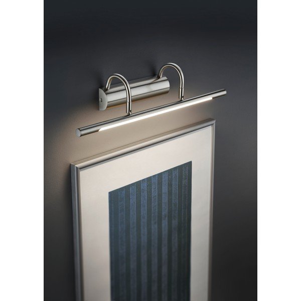 LED stenska svetilka v srebrni barvi Cuadro – Trio-image-1