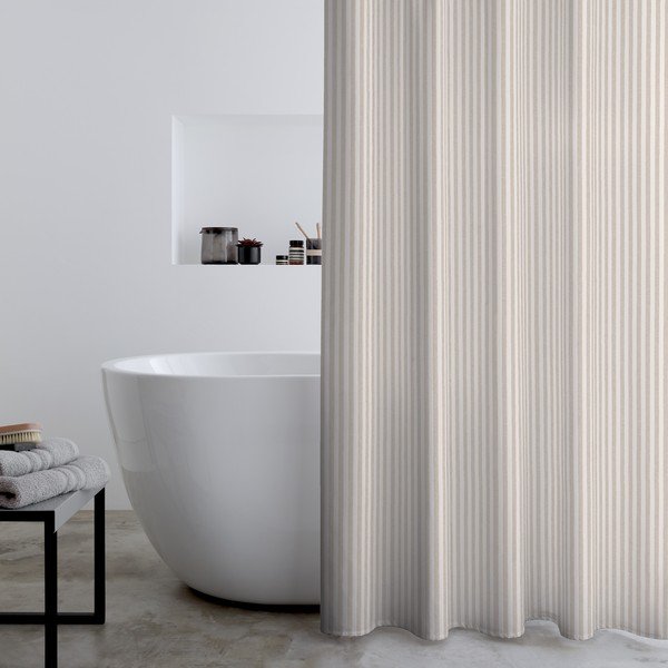 Zavesa za tuš 180x180 cm Timeless Stripe – Catherine Lansfield-image-1