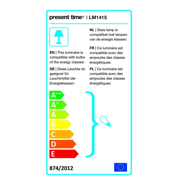 Bela stoječa svetilka z detajli v bakreni barvi Leitmotiv Mingle-image-2