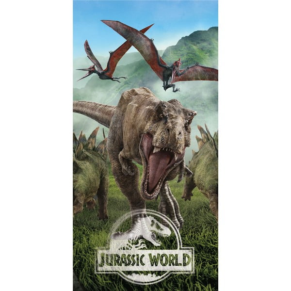 Bombažna otroška brisača 70x140 cm Jurassic Park – Jerry Fabrics