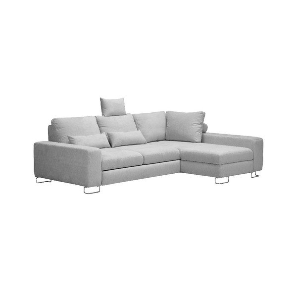 Svetlo siva Windsor & Co Sofas Alpha, desni kotni kavč-image-4