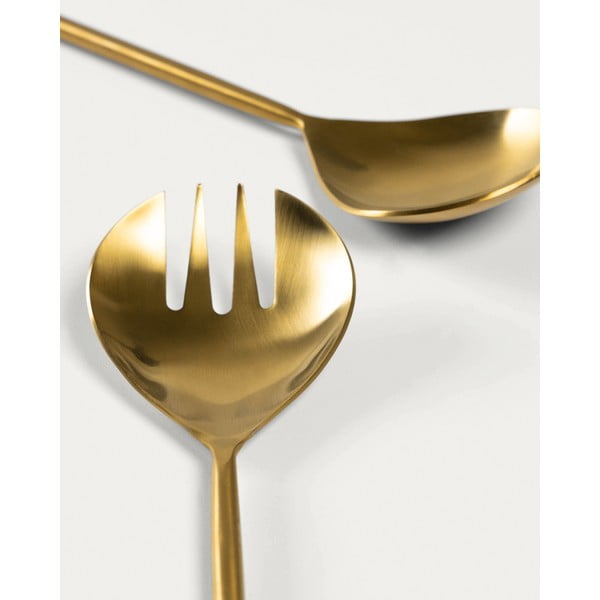 Pribor za solato 2 ks iz nerjavečega jekla Lite – Kave Home-image-2