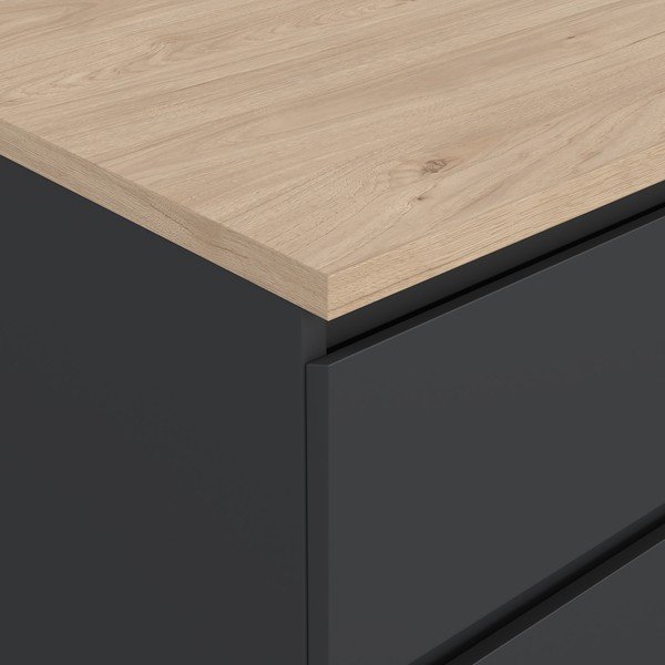 Temno siva komoda 154x76x50 cm Naia – Tvilum-image-4