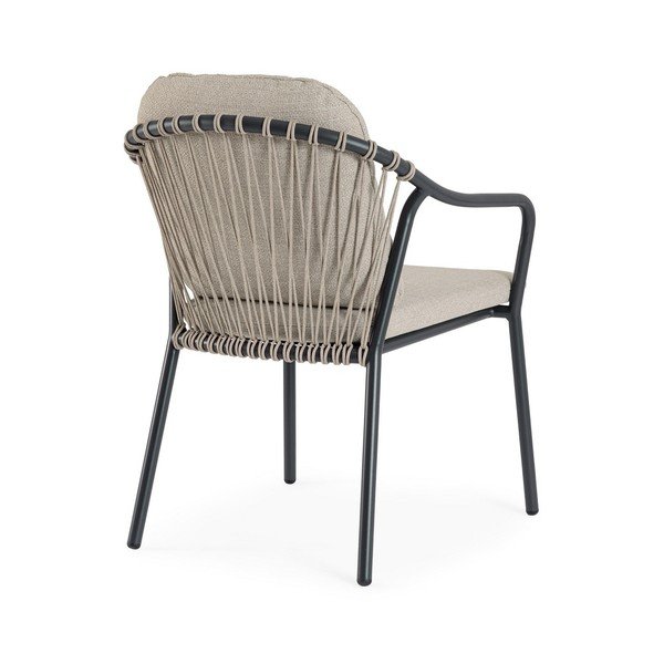 Svetlo rjav kovinski vrtni stol Edvige – Bizzotto-image-4