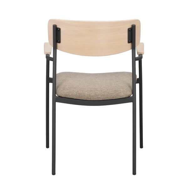 Jedilni stol v bež in naravni barvi v kompletu 2 ks Maymont – Rowico-image-4