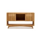 Nizka omarica za pod umivalnik iz masivnega tika 140x80 cm Kuveni – Kave Home