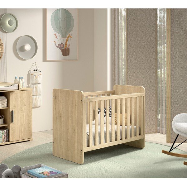 Otroška posteljica 60x120 cm v naravni barvi Sam – Vipack-image-1