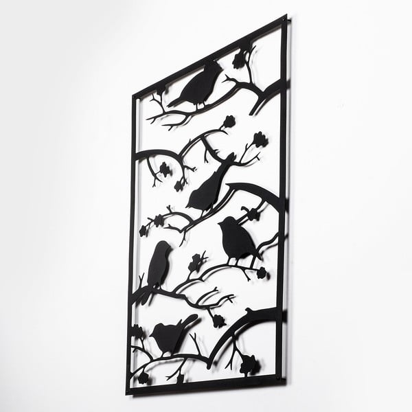 Kovinska stenska dekoracija 47x66 cm Branch & Birds – Wallity-image-2