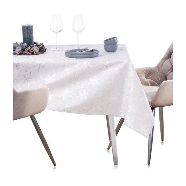 Namizni prt z božičnim motivom 140x240 cm White Christmas – Restilo-image-3