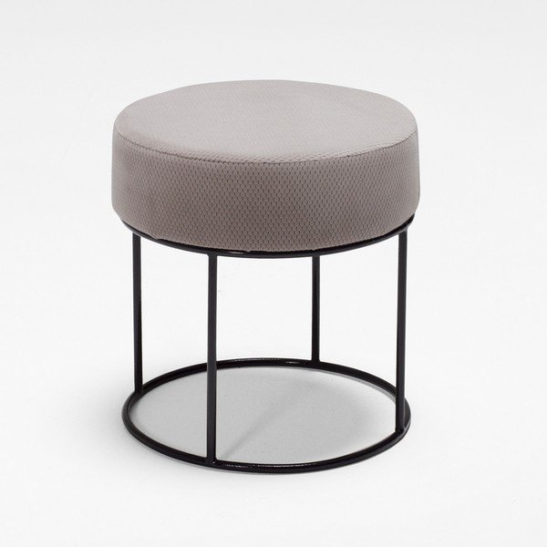 Sivo-rjav tabure Balcab Home Nela-image-1