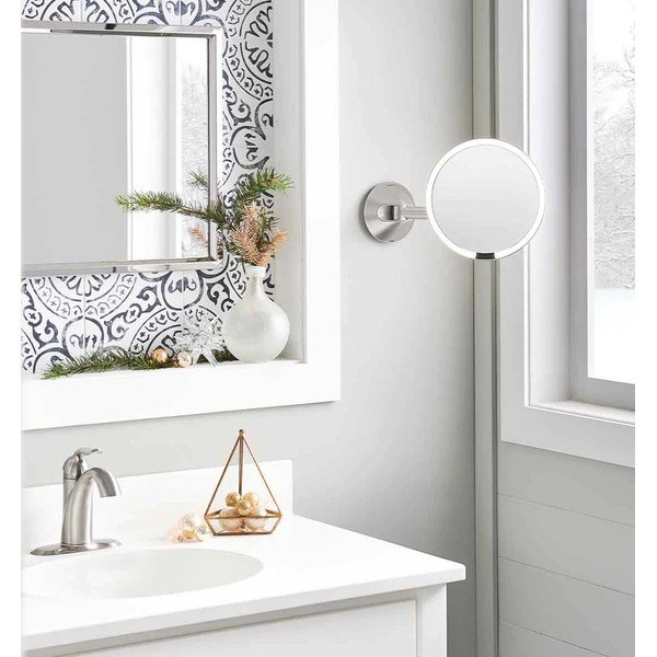 Kozmetično ogledalo z lučjo/povečevalno (10x) ø 12 cm Travel – simplehuman-image-4