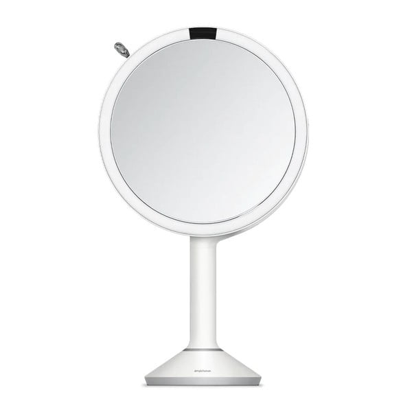 Kozmetično ogledalo z lučjo/povečevalno (5x) ø 20 cm Sensor Trio – simplehuman