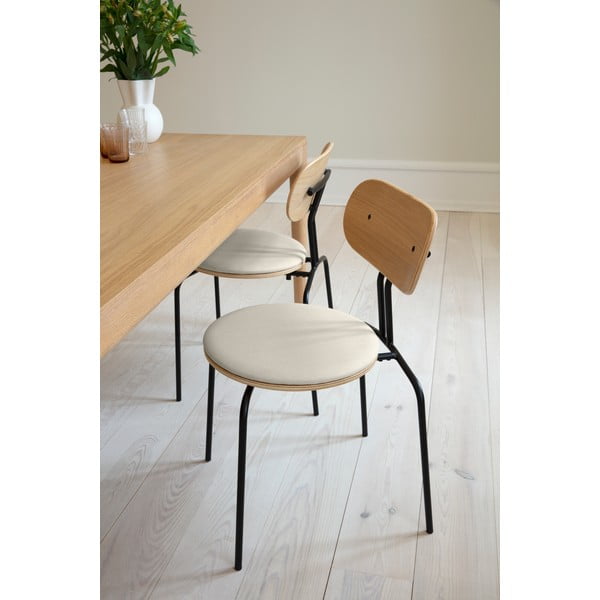 Črn/kremno bel jedilni stol Curious – UMAGE-image-1