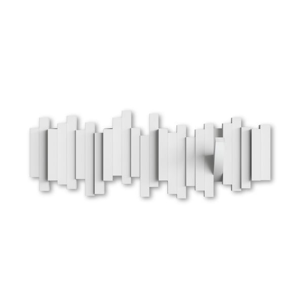 Bel plastični stenski obešalnik Sticks - Umbra