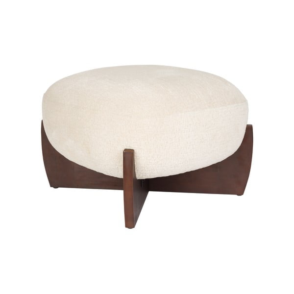 Bež tabure iz tkanine bouclé Emilius – Dutchbone-image-2