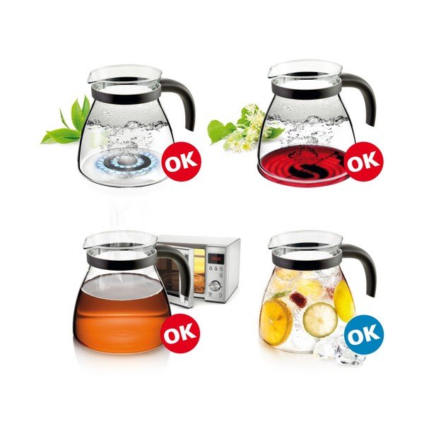 Antracitno siv steklen vrč za čaj 1.5 l Monte Carlo – Tescoma-image-1