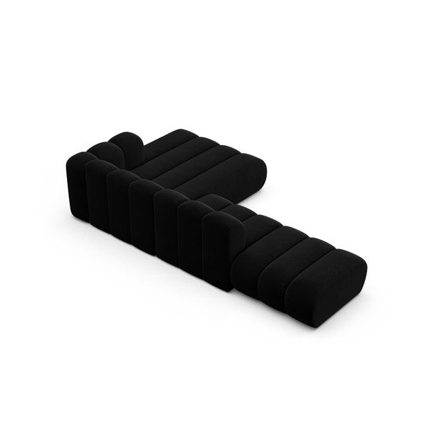 Antracitno siva kotna sedežna garnitura (desni kot) Lupine – Micadoni Home-image-3