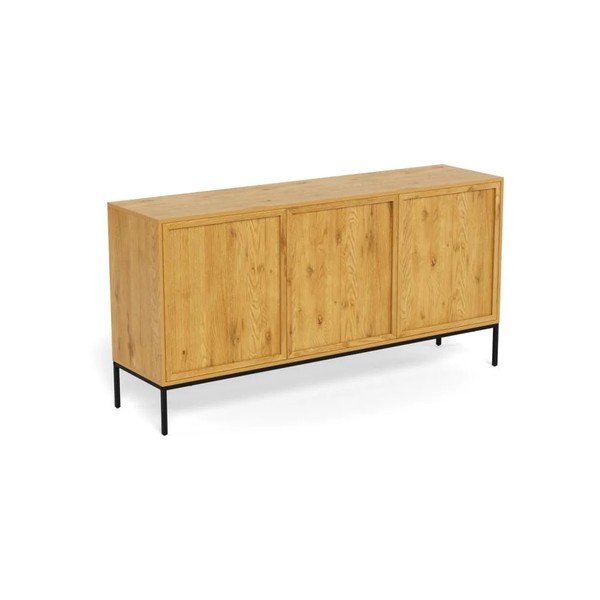 Komoda v hrastovem dekorju v naravni barvi 158x80x40 cm Palmdale – Actona