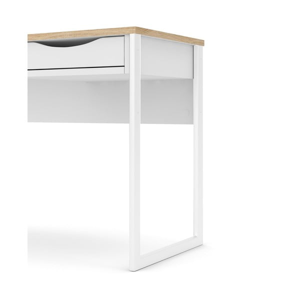 Bela pisalna miza Tvilum Function Plus, 130 x 48 cm-image-4