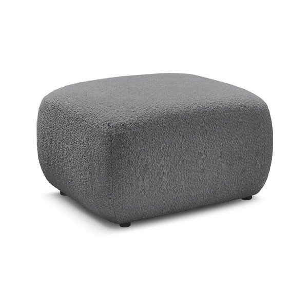 Siv tabure iz tkanine bouclé Montaigne – Bobochic Paris