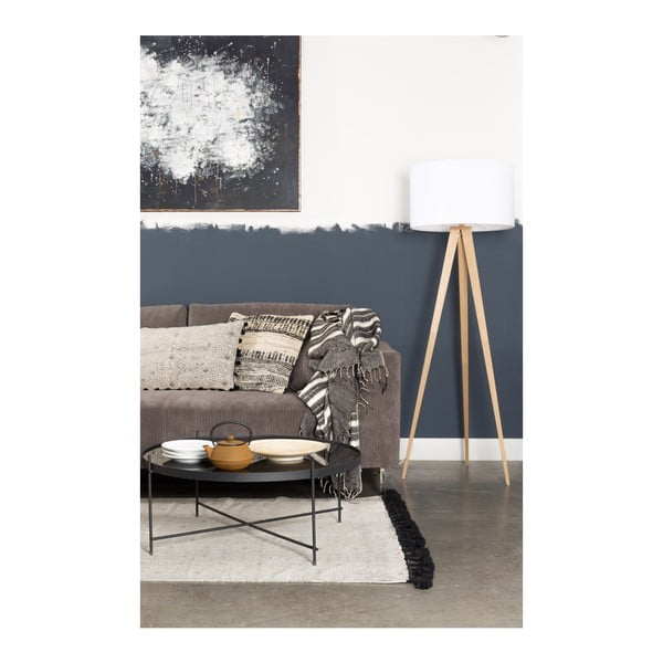 Bela talna svetilka Zuiver Tripod Wood, ø 50 cm-image-2