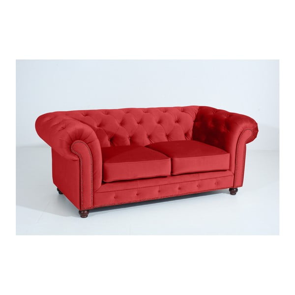 Rdeča zofa Max Winzer Orleans Velvet, 196 cm-image-2