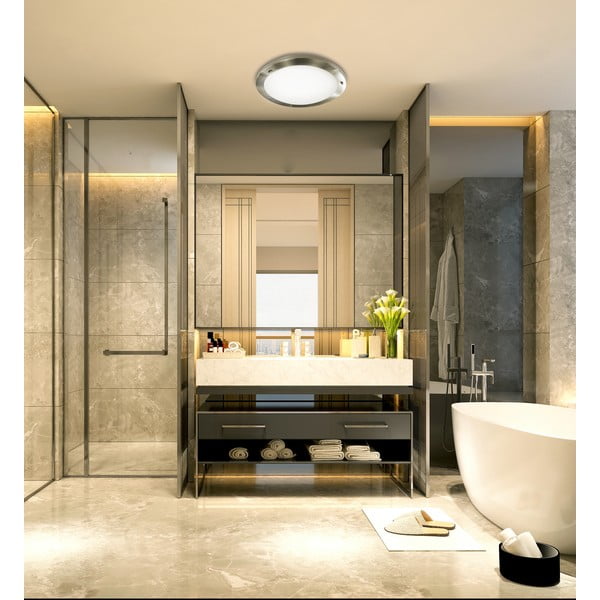 Stropna svetilka v bronasti barvi s steklenim senčnikom ø 18 cm Aquila – Candellux Lighting-image-1