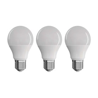 Komplet 3 žarnic LED EMOS Classic A60 nevtralno bele barve, 9W E27