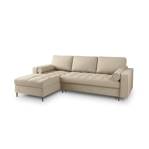 Bež raztegljiva sedežna garnitura Milo Casa Santo, levi kot-image-3