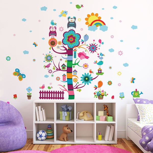 Komplet otroških stenskih nalepk Ambiance Magic Tree