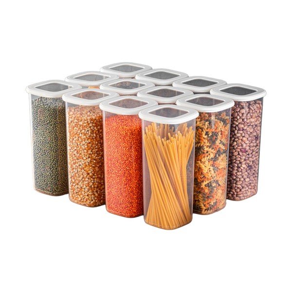 Posode za shranjevanje v kompletu 12 ks živil Fresco – Hermia