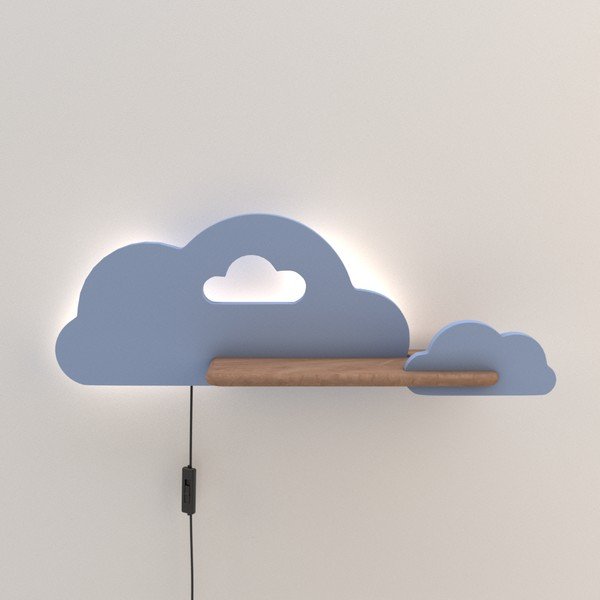 Bela/modra otroška svetilka Cloud – Candellux Lighting-image-2