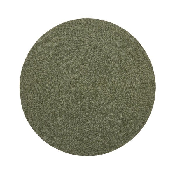 Zelena okrogla notranja in zunanja preproga iz recikliranih vlaken ø 150 cm Despas – Kave Home